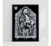 Themed WWE Print - Drew McIntyre Graphic Poster Wrestling Wall Art (A4-21cm x 29.7cm)