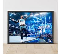 Themed WWE Print - Jey Uso on Ring Side Poster Wrestling Wall Art (29.7cm x 42cm - A3)