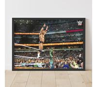 Themed WWE Print - LA Knight on Ring Ropes WrestleMania Poster Wrestling Wall Art (29.7cm x 42cm - A3)