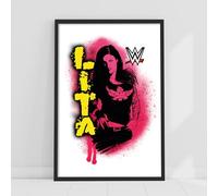 Themed WWE Print - Lita Spray Paint Poster Wrestling Wall Art (21cm x 29.7cm - A4)