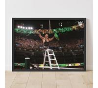 Themed WWE Print - MITB Damian Priest Win Poster Wrestling Wall Art (21cm x 29.7cm - A4)