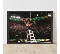 Themed WWE Print - MITB Damian Priest Win Poster Wrestling Wall Art (29.7cm x 42cm - A3)