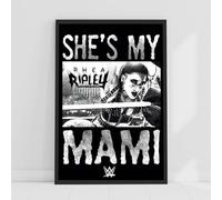 Themed WWE Print - Rhea Ripley She's My Mami Poster Wrestling Wall Art (21cm x 29.7cm - A4)