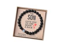THEMEROL Teens Boys Gift Ideas Teenage Him Men Bracelets Beaded Cool Unique Son Birthday Gift Christmas Stocking Stuffers Confirmation Valentines Day Easter Basket Graduation Plus Size