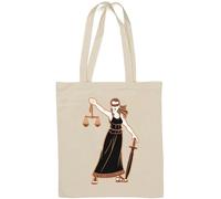 Themis The Justice Greek Mythology Natural Cotton Tote Bag White