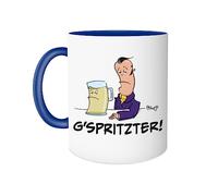 theMugs Austria Edition, Design 11: "G'spritzter", Ceramic Coffee Mug with Austrian Sayings, Funny Gift from Austria