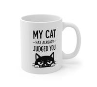 TheMugVault My Cat Has Already Judged You Funny White Ceramic Mug