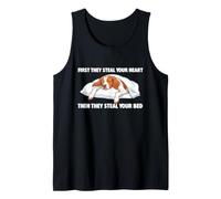 Then They Steal Your Bed - Brittany Spaniel Dog Mom Tank Top