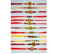 TheNext7 Rakhi for Brother, Bhaiya, Bhabhi, Sister, rakhi set, Raksha bandhan Special, Rakhi Thread For Sweet Brother, Cousin, Sibling, Handmade Traditional Rakhi in Assorted Color & Multi