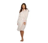TheNightwearStore Womens Polycotton Robe Long Dressing Gown Floral Printed Long sleeve Lightweight Gown Kimono Style Wrap Womens Lounge Robe Size 8-26
