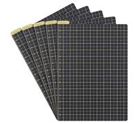 Thenshop 5 Pack A6 Yellow Pencil Board Reusable Notebook Accessory, Flexibility Layout Grids Board with Ruler Scale