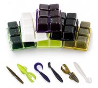 Thenshop Plastisol Fishing Lure Making Plastic Cubes,6 Pack,Bright Colors