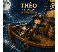 Théo et Milo - L'aventure Commence: Histoire illustrée et pages de coloriage pour enfants de 4 à 7 ans - Théo le pirate et Milo son chat dans une grande aventure