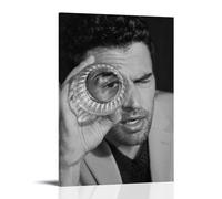 Theo James Poster Canvas Oil Painting Canvas Art Poster Home Hanging Painting Bar Art Interior Wall Decoration PosterFrame-style12x18inch(30x45cm)