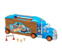 Theo Klein 2474 Hot Wheels truck collective case I sturdy case for up to 24 cars and 2 trucks I practical subdivisions I dimensions: 62.9 cm x 12 cm x 23.6 cm I Toys for children aged 3 and over