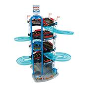 Theo Klein 2813 Bosch Car Service Multi-Storey Car Park I With 5 Levels, Two-Lane Exit Ramp, 2 Racing Cars, Lift and Much More I Dimensions: 55 cm x 55 cm x 85 cm Multi - Colored , 4-6 years