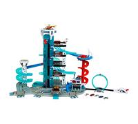 Theo Klein 2820 Bosch Car Service - Mega Universe I Garage with light and sound, lift, loop and lane change exit I Incl. vehicles I For children from 3 years