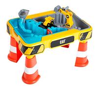 Theo Klein 3237 Cat Sand and Water Play Table I With Digger Arm, Dumper Truck, 2 Pipes, Stoppers and Removable Basins I Dimensions: 64 cm x 48 cm x 40 cm I Toy for Children Aged 18 Months and up