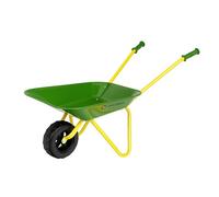 Theo Klein 3983 John Deere metal wheelbarrow | Sturdy wheelbarrow with stable wheels | Load capacity up to 10 kg | Toy for children aged 3 and up