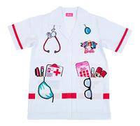 Theo Klein 4117 Barbie Doctor Costume I Doctor's Coat in One Size I With Smartphone with Light and Sound, Glasses and Face mask I For Children from 3 to approx 6 Years