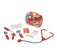 Theo Klein 4266 Arztköfferchen with accessories I stethoscope, syringe and much more. I Case with transparent lid I Dimensions: 21,5 cm x 9 cm x 20 cm I Toy for children from 3 years old
