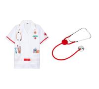 Theo Klein 4614 Doctor's White Coat I Ideal outfit I Length approx 55 cm I Toy f