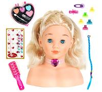 Theo Klein 5236 - Princess Coralie Make-Up Hairstyling Head, Toy