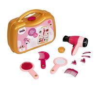 Theo Klein 5559 hairdressing case I Robust case with electric hairdryer I Including mirror, brush and styling tools I Toy for children aged 3 and over