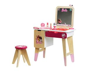 Theo Klein 5716 BarbieTM - Make-up Table and Vlogger Studio I with wooden recording screen I In ccessories I Toy for children from 3 years