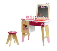 Theo Klein 5716 BarbieTM - Make-up Table and Vlogger Studio I with wooden recording screen I Incl. accessories I Toy for children from 3 years
