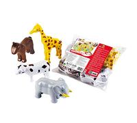 Theo Klein 71 Funny Puzzle Magnetic Animals in a bag, 4 animals | Puzzle pieces are connected with magnets | Toys for children one year old and up