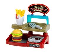 Theo Klein 7336 Burger Station | Creative play set with burger, fries, ketchup & fry basket | Toy for children aged 3 and up