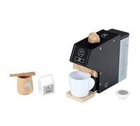 Theo Klein 7401 Electrolux Coffee Maker, wood I Incl. cup, capsules, milk and sugar I Accessories for children and play kitchens | Dimensions: 19 cm x 5.5 cm x 14 cm I Toy for children from 3 years