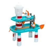 Theo Klein 7738 Aqua Action Lighthouse Splash | Large water play table with lighthouse, container crane, boat lift & spray function | Toy for children aged 3 years and up