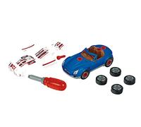 Theo Klein 8010 Hot Wheels Car-Tuning-Set | Assembly tool: Car with screwdriver, 6-Piece. Tuning accessories and 4 wheels | Dimensions: 20.5 cm x 9.5 cm x 6 cm | Toys for children aged 3 and over