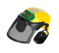 Theo Klein 8199 Bosch Lumberjack Helmet | Adjustable toy helmet with visor & ear protectors | Official licensed product | Toy for children aged 3 and up