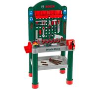Theo Klein 8320 Bosch Workshop I 79 Parts | Work Surface with Learning Function I Dimensions: 50 cm 37 cm 102 cm I Toy for Children Aged 3 Years and up