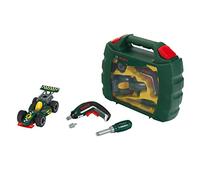 Theo Klein 8395 Bosch Grand Prix Tool Box Set with,xolino Cordless Screwdriver, Racing car to assemble and disassemble, Toy for children aged 3 years and up