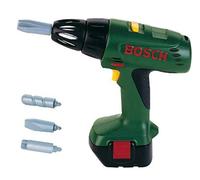 Theo Klein 8402 Bosch Cordless Screwdriver I With light and sound functions I Interchangeable, rotating attachments I Toy for Children Aged 3 Years and up