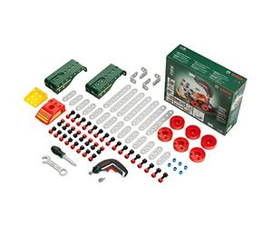 Theo Klein 8497 Multi-Tech Construction Set with Bosch Ixolino I 107 Components I Battery-Powered Ixolino with Light and Sound I Dimensions: 32 cm x 27 cm x 9.5 cm Multi - Colored