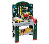 Theo Klein 8513 Bosch Work-Station I With tools, assembly vehicle and numerous accessories I Work surface with learning function I For children aged 3 and over