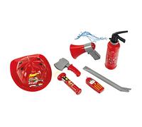 Theo Klein 8967 7-Piece Fire Brigade set I With fire extinguisher including spray function, crowbar, torch and much more. I Toys for children aged 3 and over