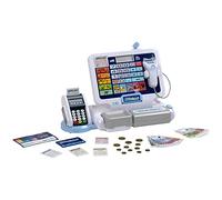 9324 Tablet Cash Station I Play Cash Register with Sound and Detachable Tablet POS Terminal Scanner and Play money I Toys for Children Aged 3 and over