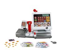 Theo Klein 9356 Toy Cash Register I With Plastic Film Keyboard, Calculator Function, Payment Terminal Including Scanner and Scales with Light and Sound Function I Dimensions: 31 cm x 15.5 cm x 23 cm