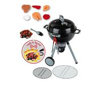 Theo Klein 9401 Weber Premium Kettle Barbecue with Light and Sound I With Pile of Charcoal, Barbecue Tongs and Much More I Includes Lighter with Magnetic Head to Activate the Pile of Charcoal