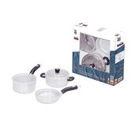 Theo Klein 9435 WMF 3-Piece pot and kitchen utensil set I ideal-quality cookware and children's kitchen accessories I Toys for children aged 3 and over