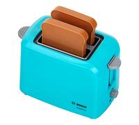 Theo Klein 9518 Bosch toaster with mechanical toasting function I Includes 2 slices of toy toast I Dimensions: 15 cm x 12 cm x 10.5 cm I Toys for children aged 3 and over
