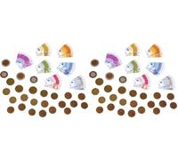 Theo Klein 9612 Euro play money I 35 notes and 25 coins - from 1 cent coins to 500 Euro notes I Dimensions: 20 cm x 1.5 cm x 11 cm I Toys for children aged 3 and over (Pack of 2)