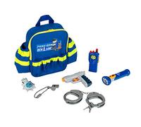 Theo Klein 8802 Police Unit Ben and Sam Police Backpack with Accessories I With Battery-Powered Torch, Handcuffs and Much More I Dimensions: 28 cm x 25 cm x 8.5 cm