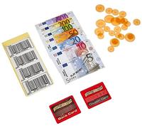 Theo Klein Age 3+ 9316 Accessory set for scanner registers I incl. play money, bank card and EAN codes I Toys for children aged 3 and over